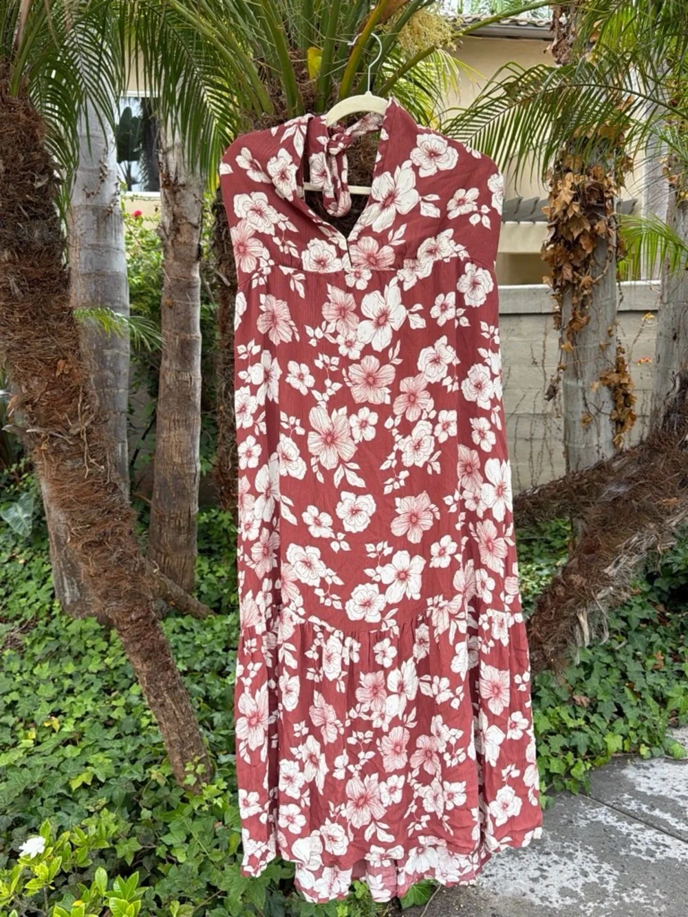 Abercrombie & Fitch Dusty Rose Floral Strapless Maxi Dress